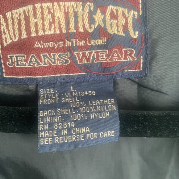 Authentic GFC Jeans Wear Vest Black Size L - Picture 6 of 7